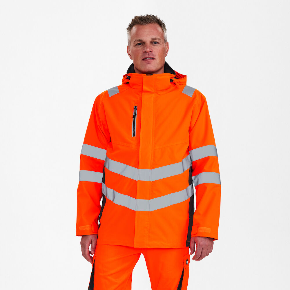 ENGEL 1145-930-1079 SAFETY EN ISO 20471 HIVIS PARKA SHELL CEKET