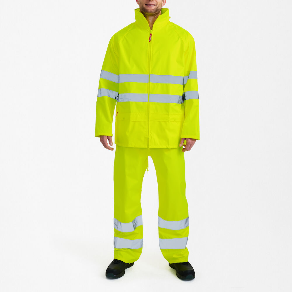 ENGEL 1916-218-38 SAFETY EN ISO 20471 HIVIS YAĞMURLUK TAKIM