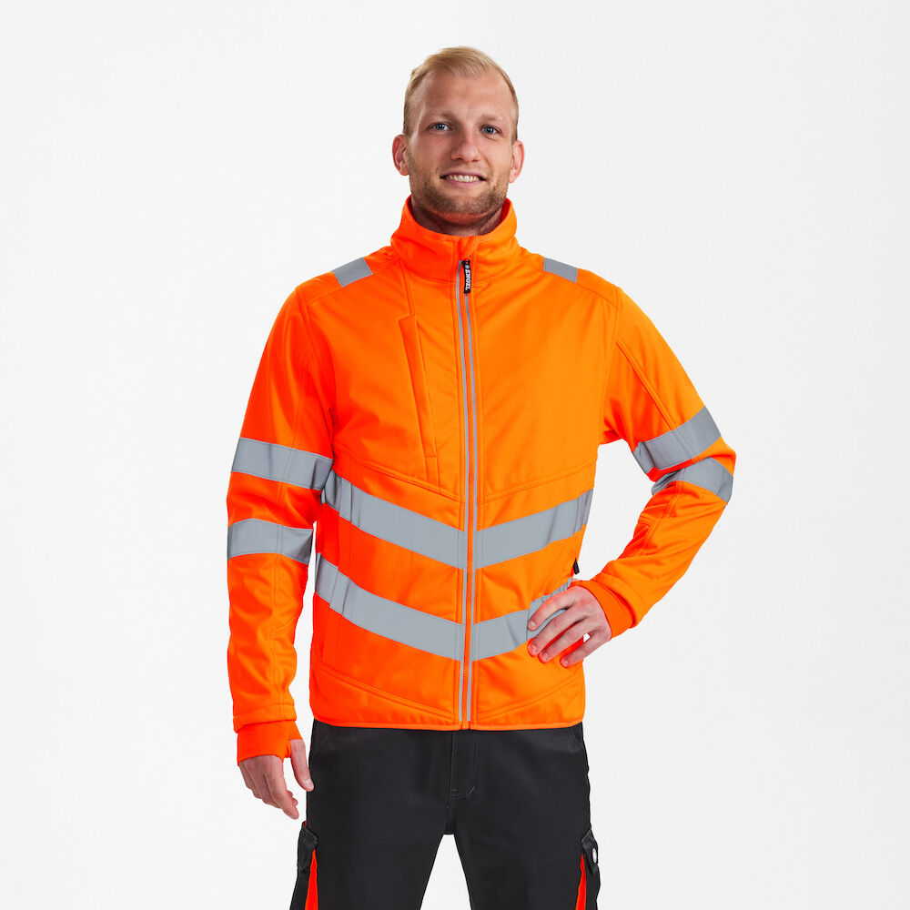 ENGEL  1158-237-10 SAFETY EN ISO 20471 HIVIS SOFTSHELL CEKET